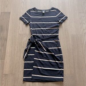 Club Mónaco Navy Striped Dress